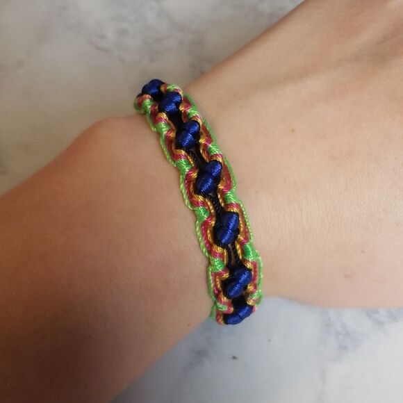 Handmade Multi Color Bracelet - Picture 1 of 5